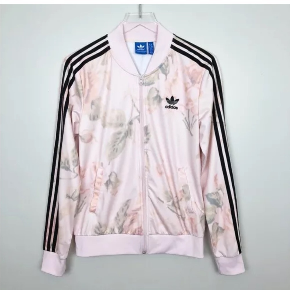 Never worn adidas trefoil pastel track jacket